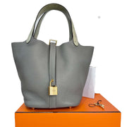Hermes 18 Picotin Touch Gris Meyer - Jiaxyk